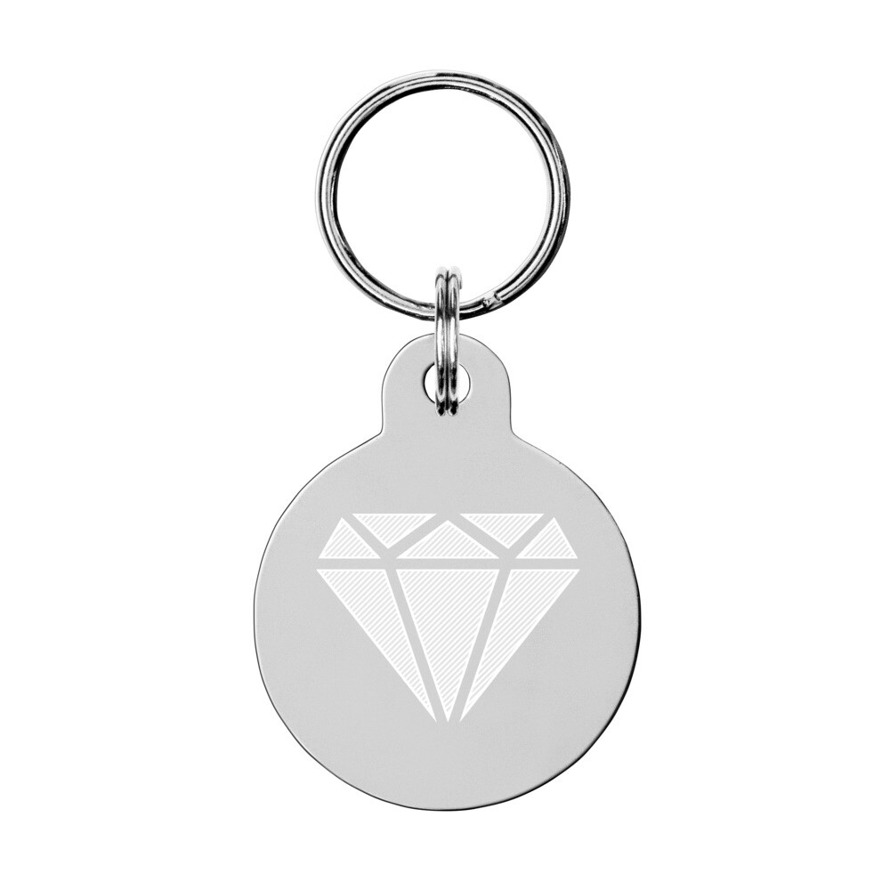 Engraved pet ID tag