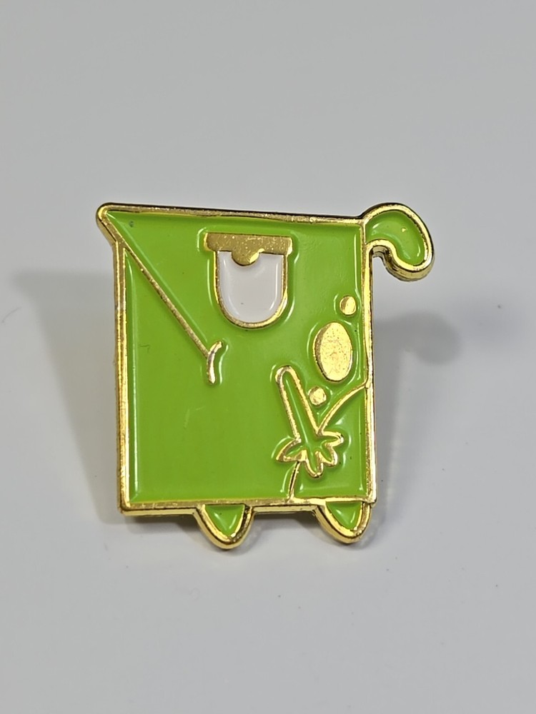 Cartoon Square Frog Lapel Pin