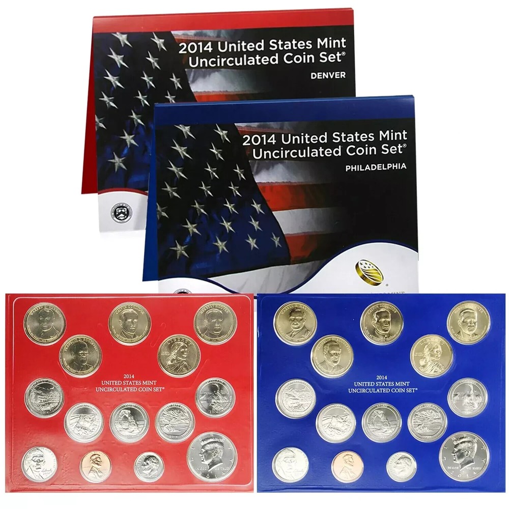2014 U.S. Mint Set Uncirculated Original Government Packaging SEALED Box !