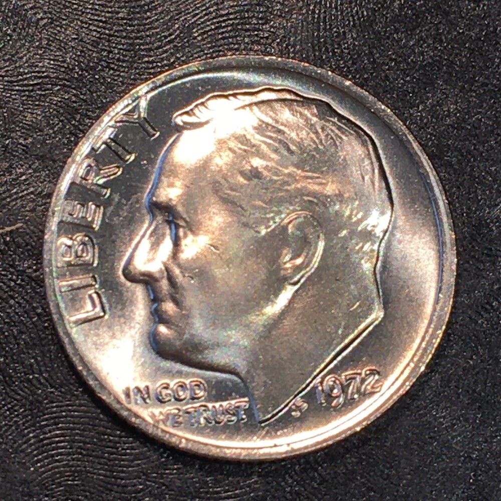 1972 Roosevelt Dime - Uncirculated - High Quality Scans #Q364