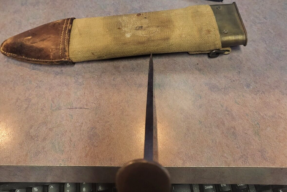 WWI BOLO Knife with AK-CO Sheath
