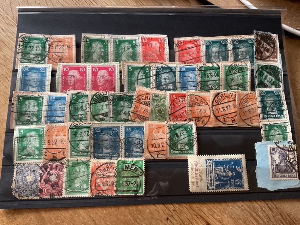 Germany mounted mint or used stamps on paper  B2239