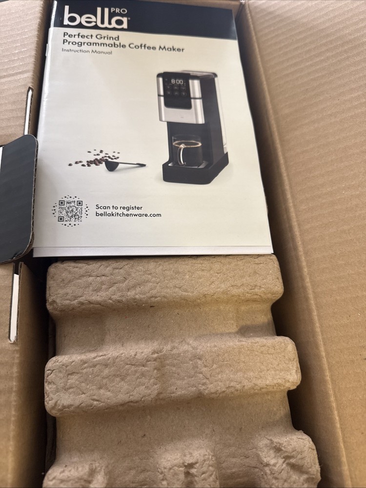 Bella Pro Programmable Single-Serve Coffee Maker w/ Integrated Burr Grinder