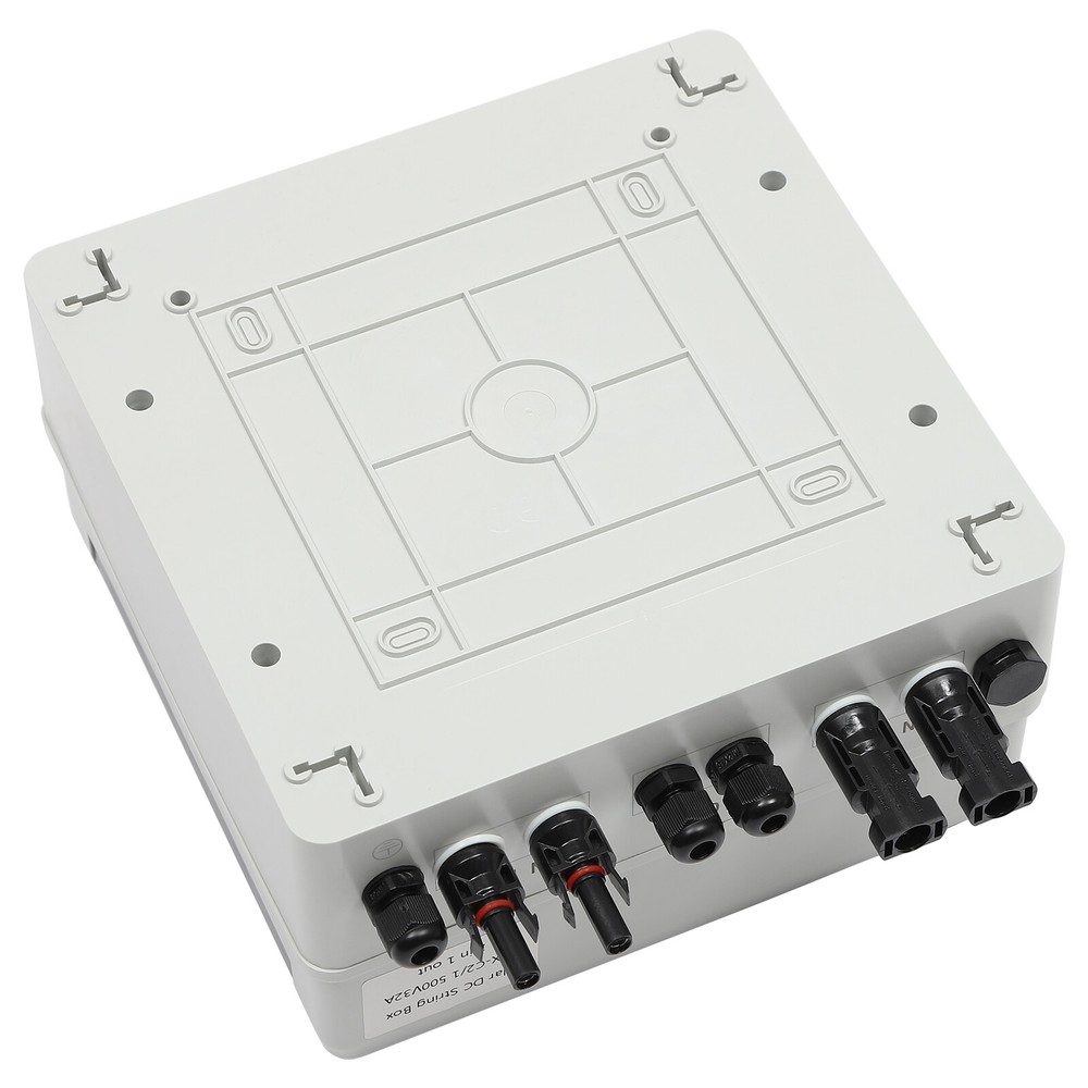 DC 500V / 1000V Solar PV Combiner Box 2 Strings Circuit Breaker For Solar Panel
