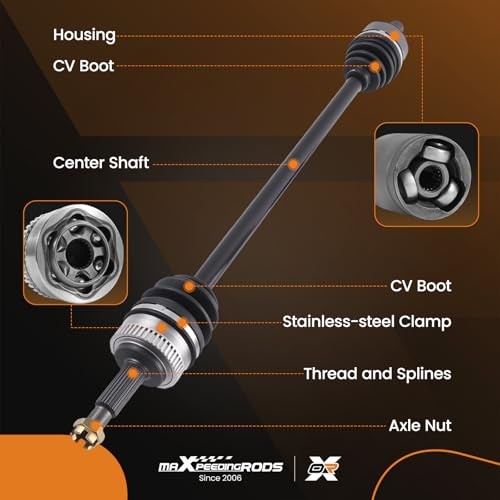 Pair (2) Front CV Axle Half Shaft Assembly for Hyundai Left and Right Side
