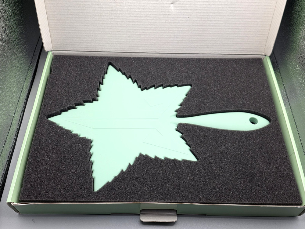 Jeffree Star Mint Green Leaf Soft Touch Hand Mirror