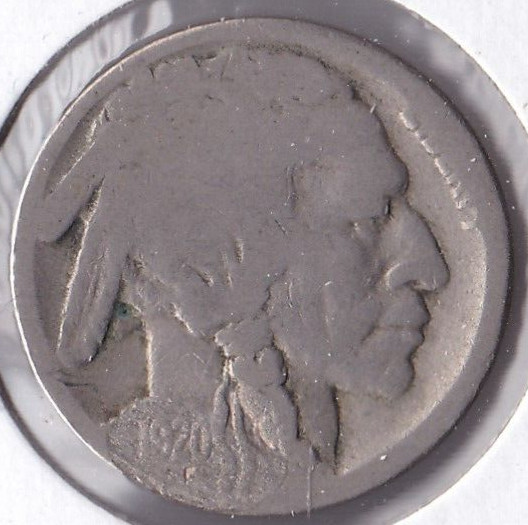 1920-S Buffalo Nickel Acid Dated L4