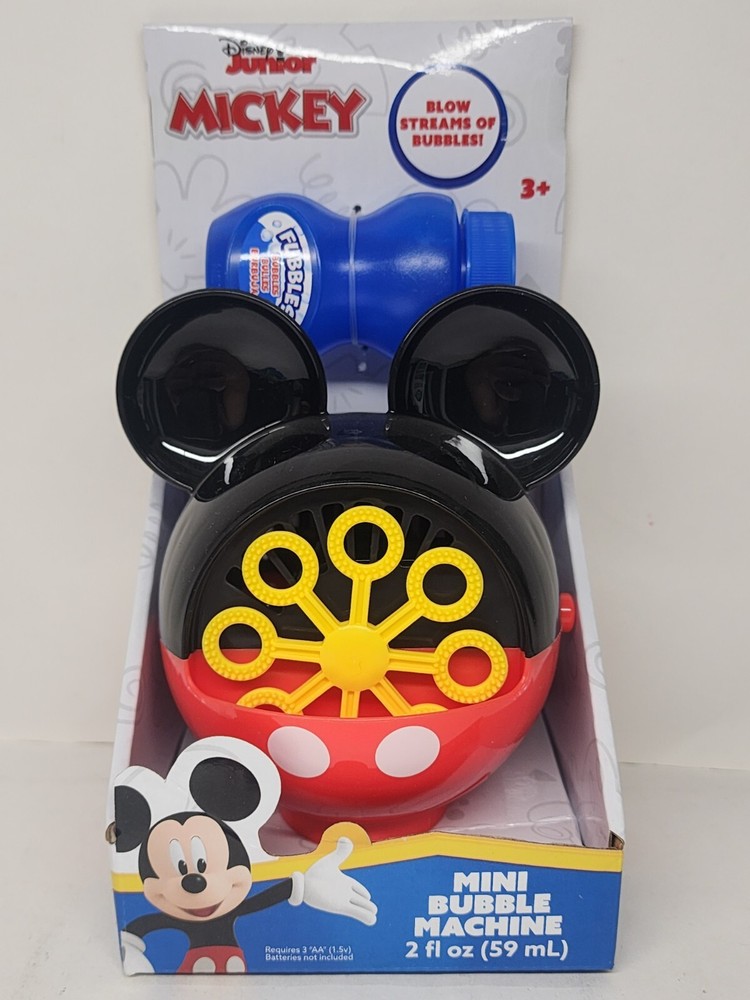 Disney Junior Mickey Mouse Bubble Machine Bubble Blower with 2 oz Bubbles