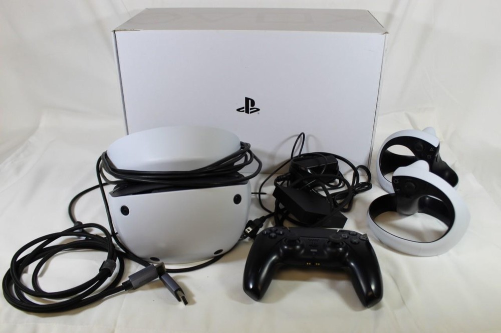 Playstation VR2 Virtual Reality System Headset with Controllers