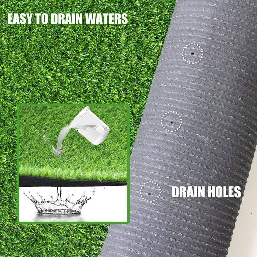 Realistic 5 Ft. X 10 Ft. Green Artificial Grass Turf