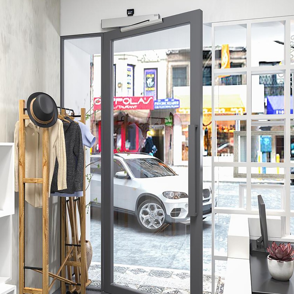 Olide Touchless Sensor Open Automatic Swing Door Opener with Passive Infrared