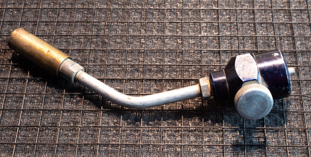 Vintage Adjustable Brass Torch & Nozzle