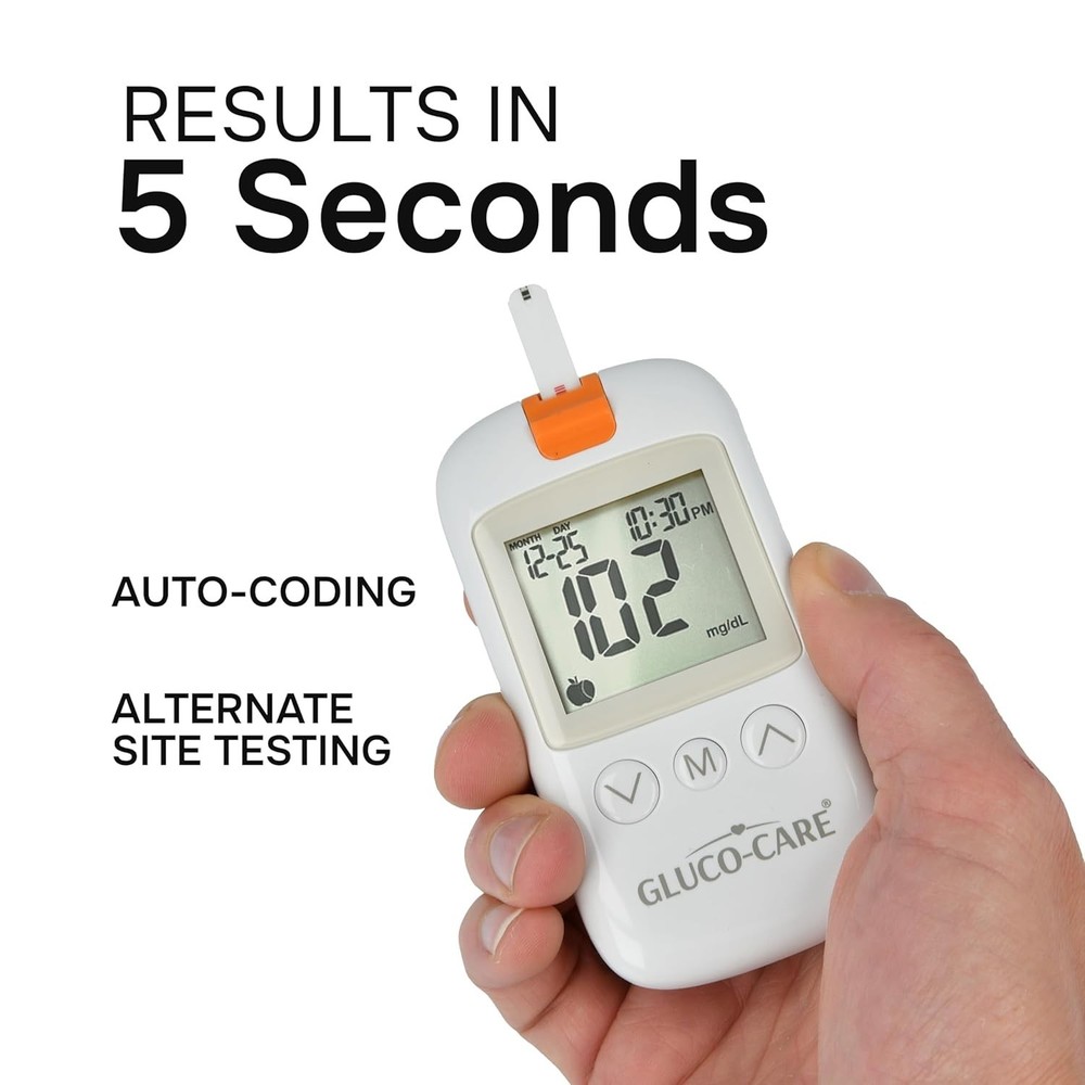 Comprehensive Glucometer Kit: Accurate Readings, 500 Memory & Easy Calibration