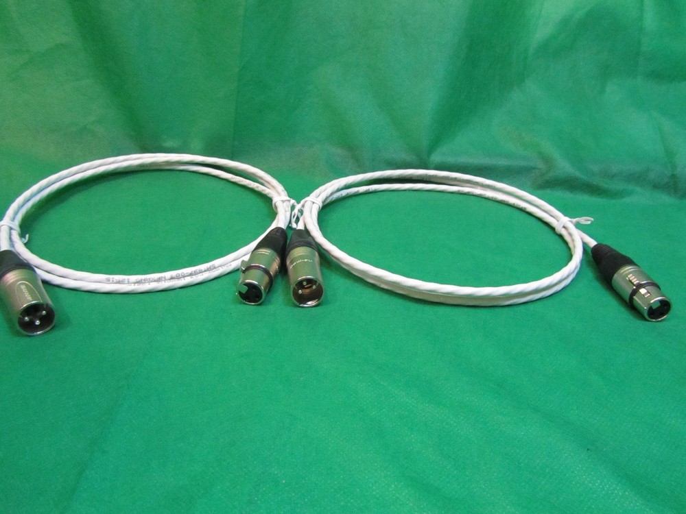 8 FT SILVER PLATED MIL-SPEC MIC BALANCED XLR INTERCONNECT FOR KRELL AMPLIFIERS.