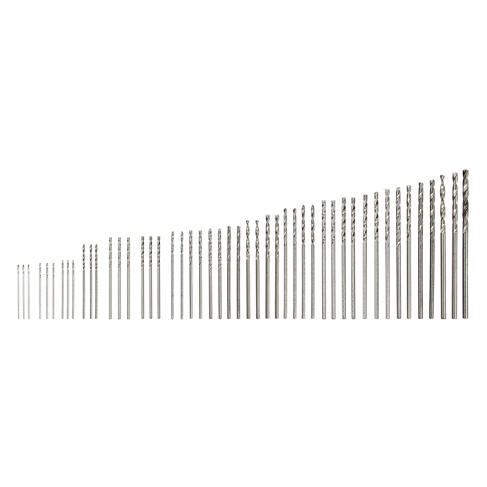 59 Pcs Precision Pin Vise Tools Mini Micro Hand Twist Drill Bits Set Rotary Kit