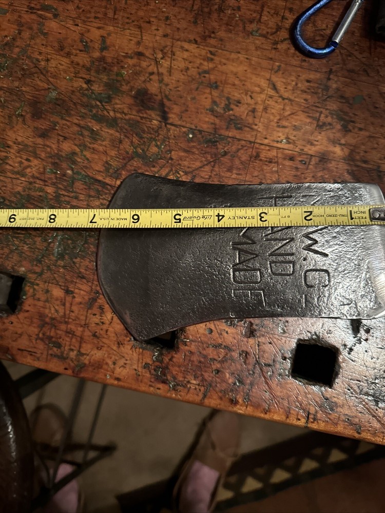 M.W.H. Co Marshall Wells Hardware Hand Made Single Bit Axe