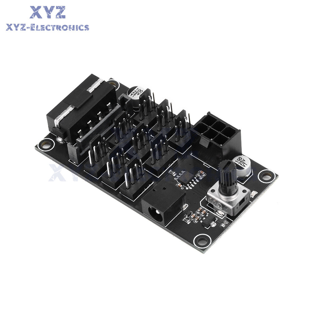 Computer Chassis PWM Violent Fan Speed Controller 9-Channel Fan Hub Controller