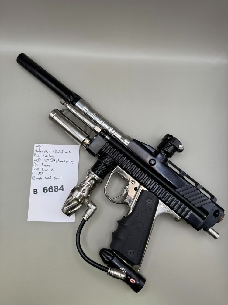 WGP Autococker - Black/Chrome - Paintball Marker Fully Working