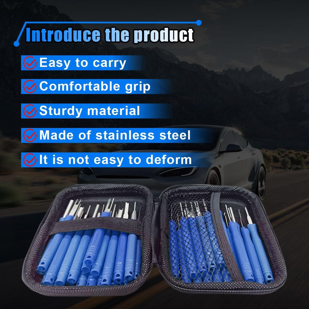36PCS Terminal Removal Tool Kit, Wire Connector Pin Extraction Tool, Electrical