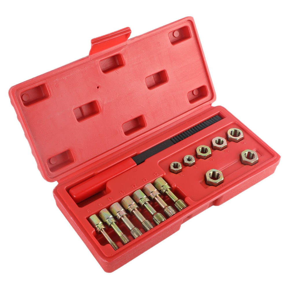 Thread Repair Thread Chaser Tool Set-15PCS Thread Cleaner Rethreading Master Kit