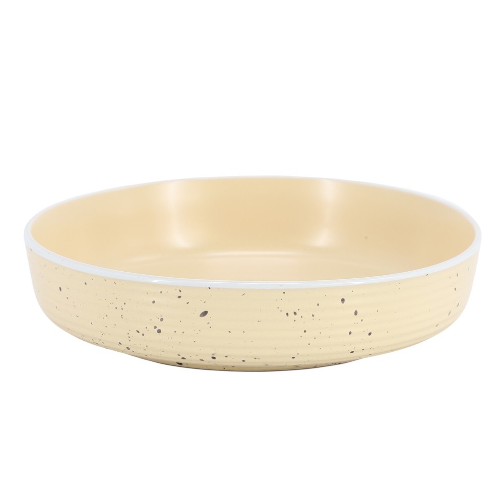 16 Piece Double Bowl Stoneware Dinnerware Set