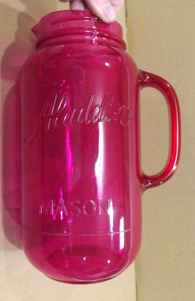 Aladdin Plastic Pitcher Large 80 oz Size Mason Pitcher
