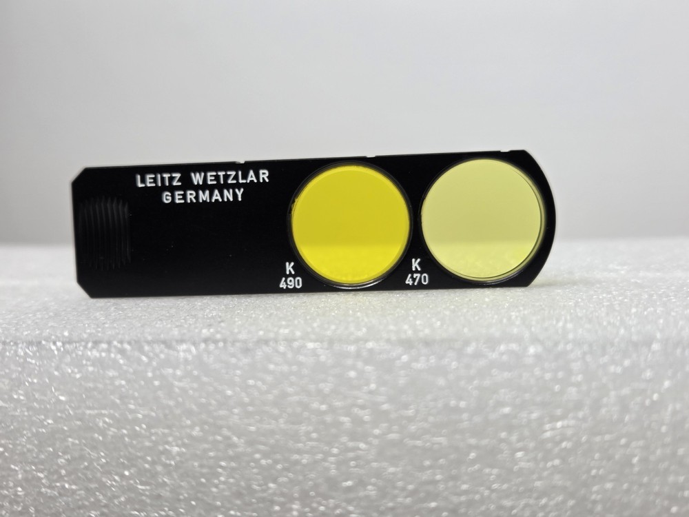 Leitz Microscope Color Filter Slide K470 / K490