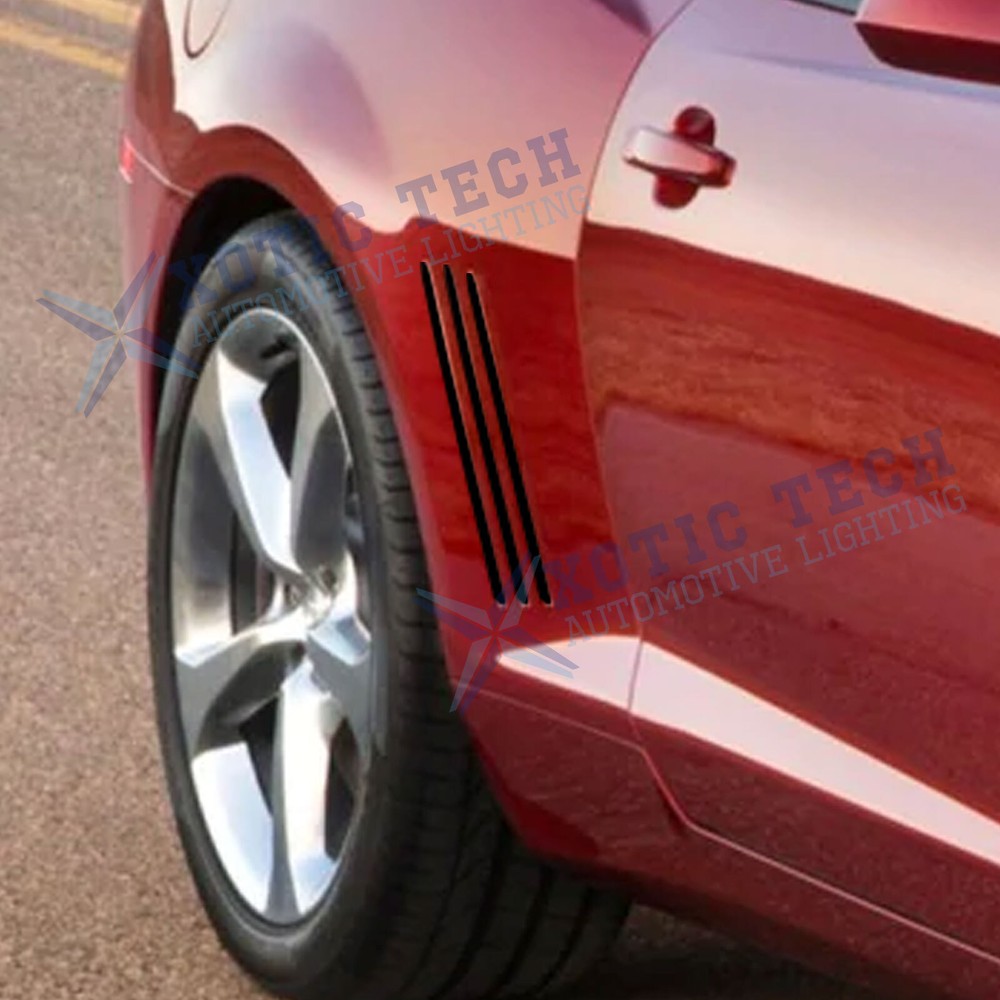 For Chevy Camaro 2010-2015 6pc Side Vent Stripe Panel Insert Stickers Decals