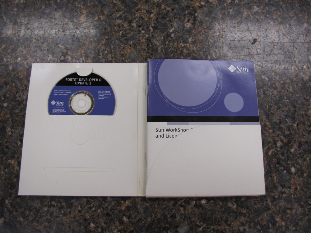 SUN Microsystem Forte Developer 6 Update Install Kit w/ Manuals CD Software-MP25