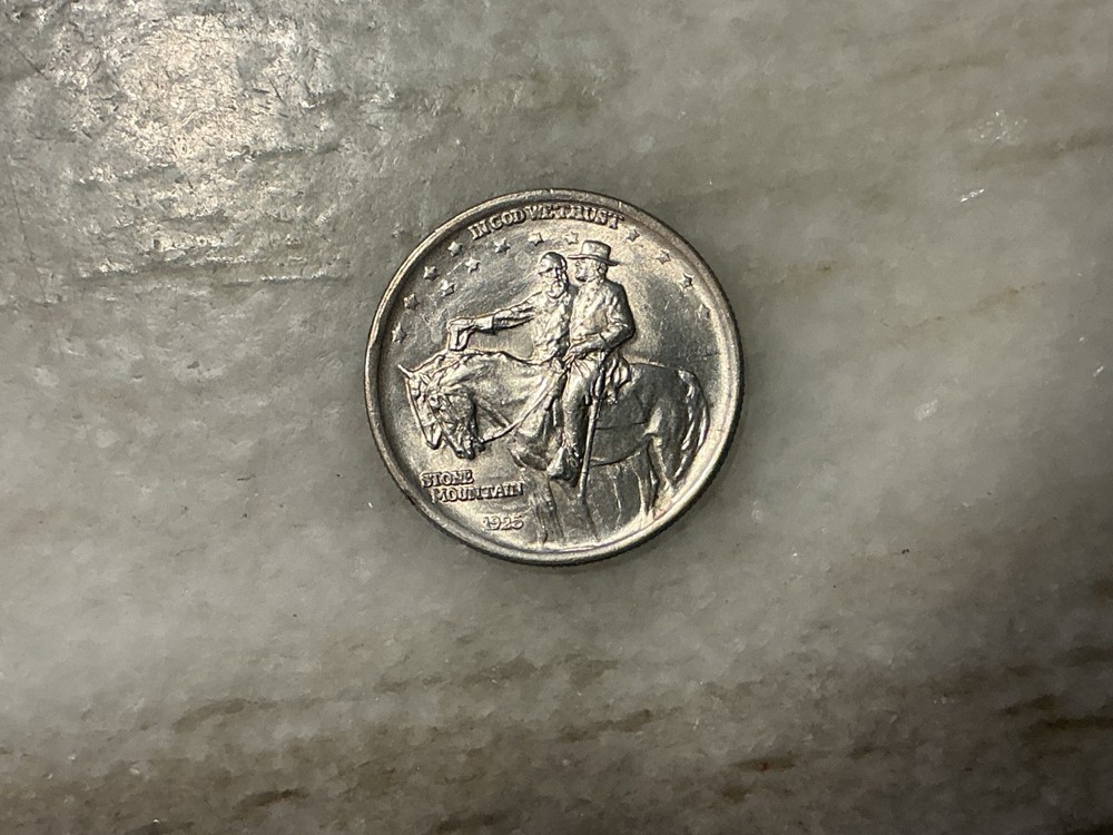 1925 Silver Stone Mountain Commemorative Half Dollar BU