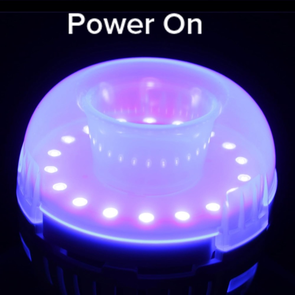 SANSI LED UV Black Light Bulb for Glow Party, 7W A15 UVA Blacklight Bulb E26 ETL