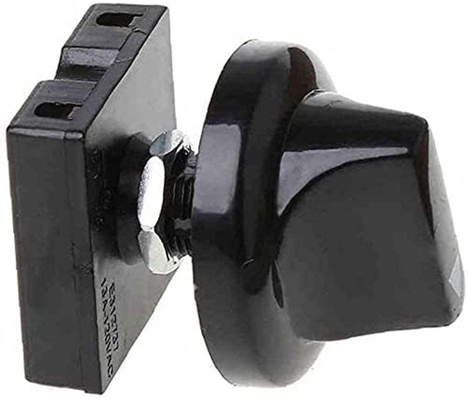 Black Fan Rotary Switch 4 Position 3 Speed Selector Switch Governor with Button