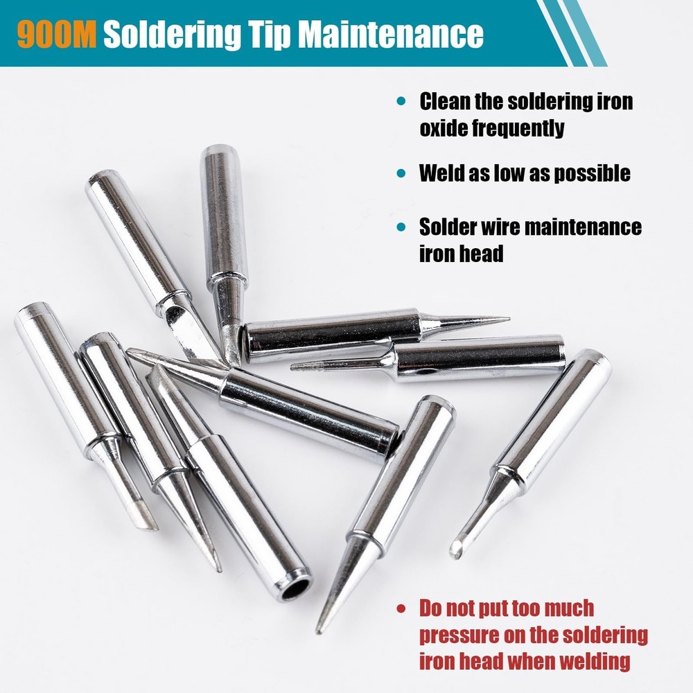 900M Soldering Iron Tips set replacement hardware set 10 PCS New
