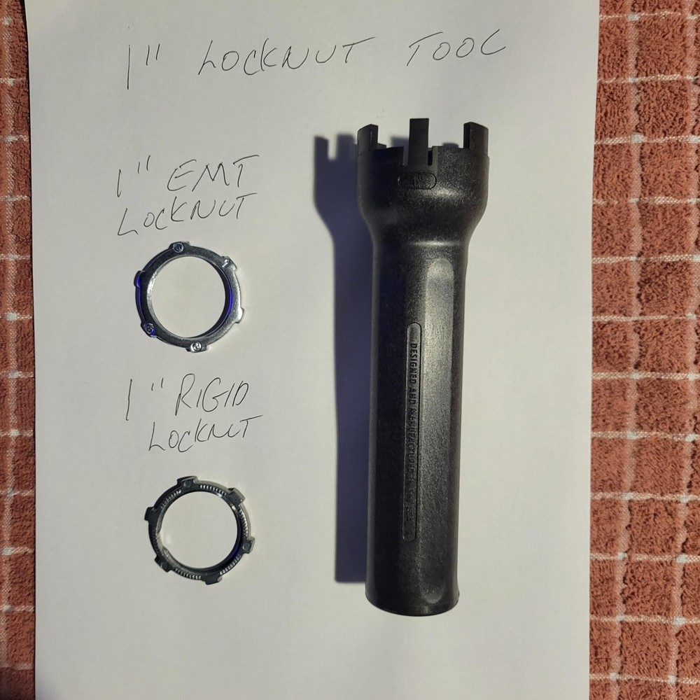 EMT Locknut Wrench and Socket Set