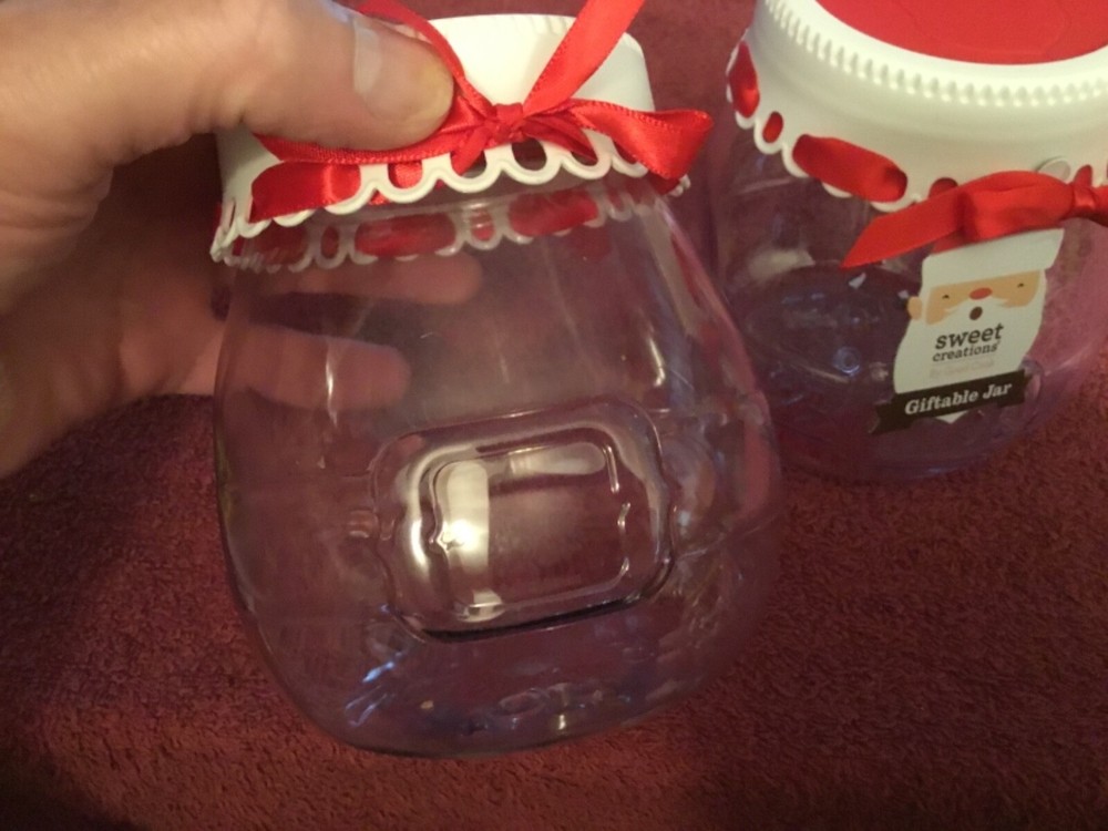 Plastic Christmas Ho Ho Ho Containers