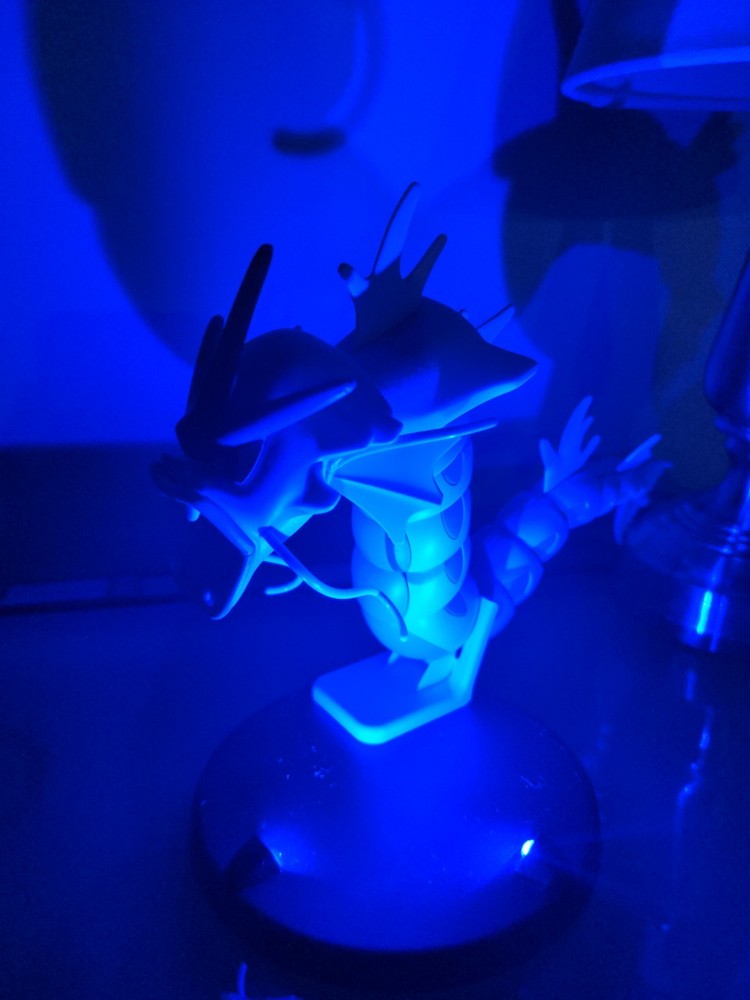 LED Light Display Stand Base for Action Figures Scale Models Trading Cards Blue