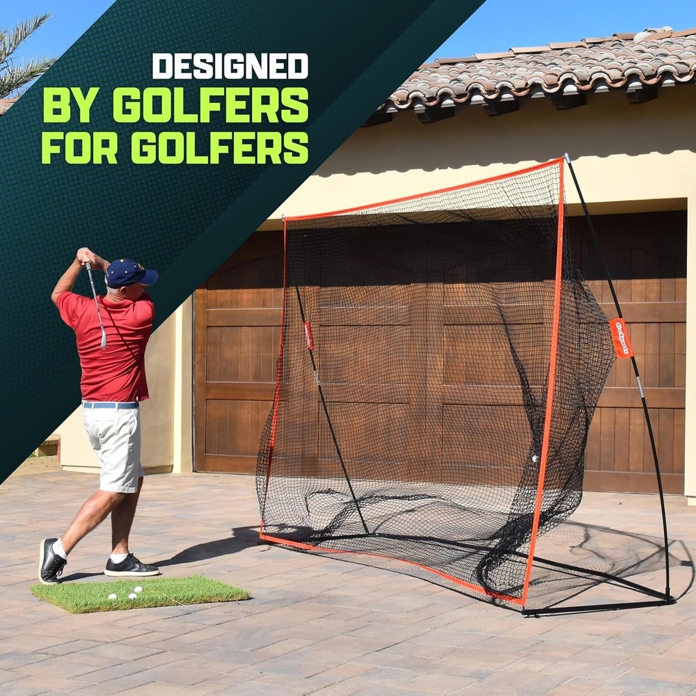 Compact Golf Practice Net - 10'x7' Size with Convenient Ball Return Feature