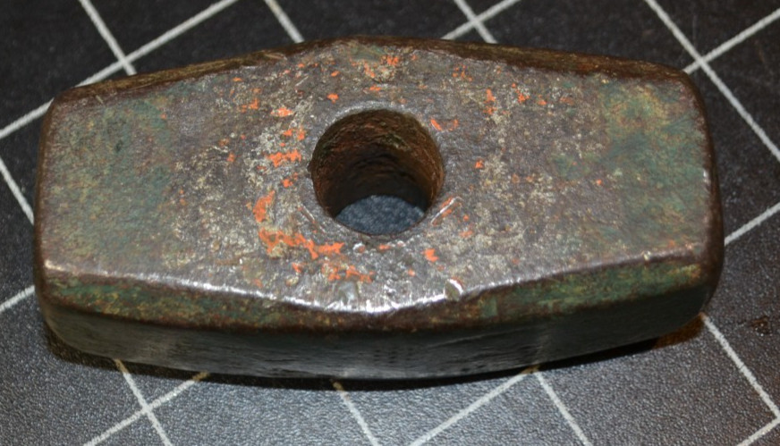 PLUMB -3# - DRILLING SLEDGE HAMMER HEAD - BLACKSMITH - VG CONDITION