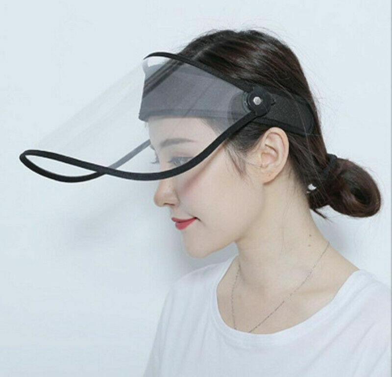 2 PCS Flip Up & Down Visor, Full Face Splash Guard, Protective Shield Clear