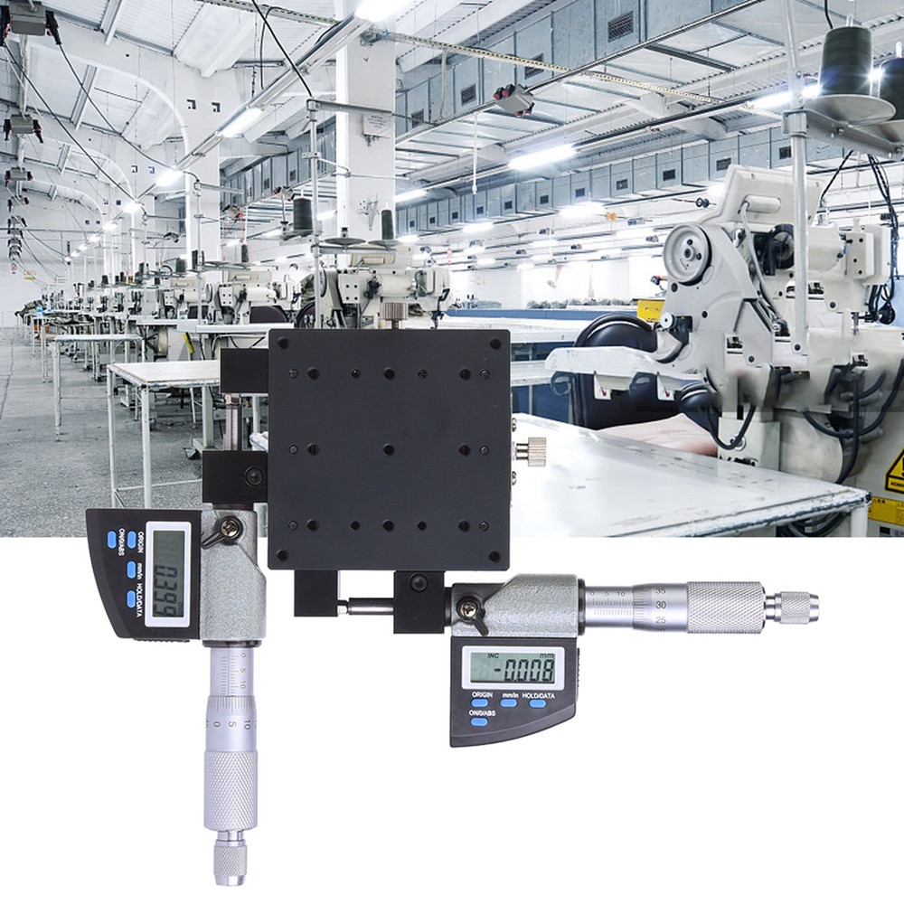 Micrometer Platform Digital 8x8cm 0.002mm Linear Stage Platform Accessory Part