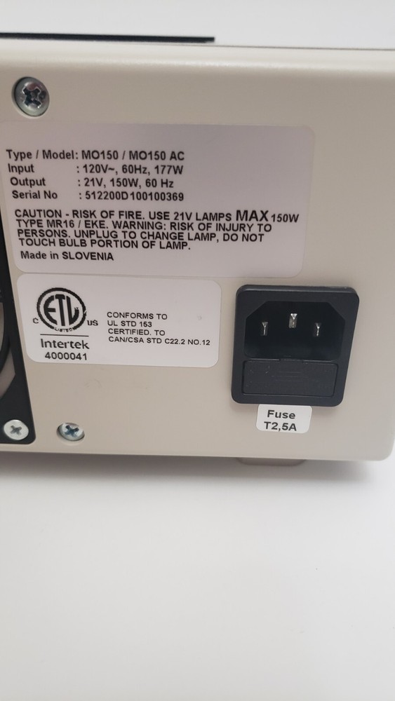 Fiberoptics Technologies MO150 Fiber Optic Light Source