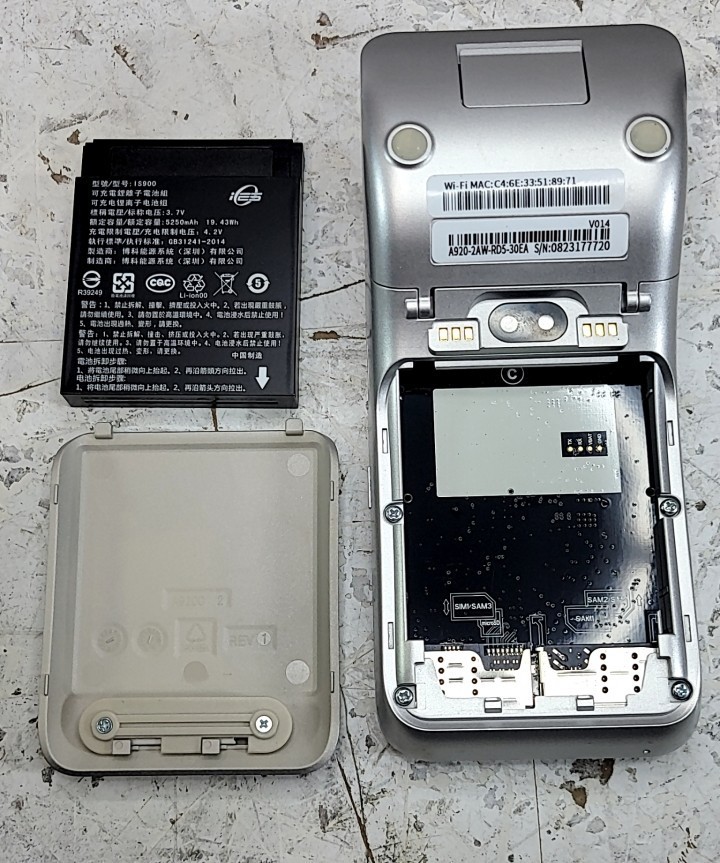 PAX A920 A920-2AW-RD5-30EA Mobile Payment Terminal USB Android SEE NOTES