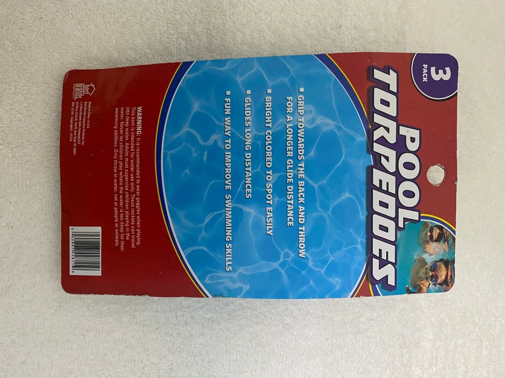 POOL TORPEDOES 3 PACK GLIDES UNDER WATER NIB
