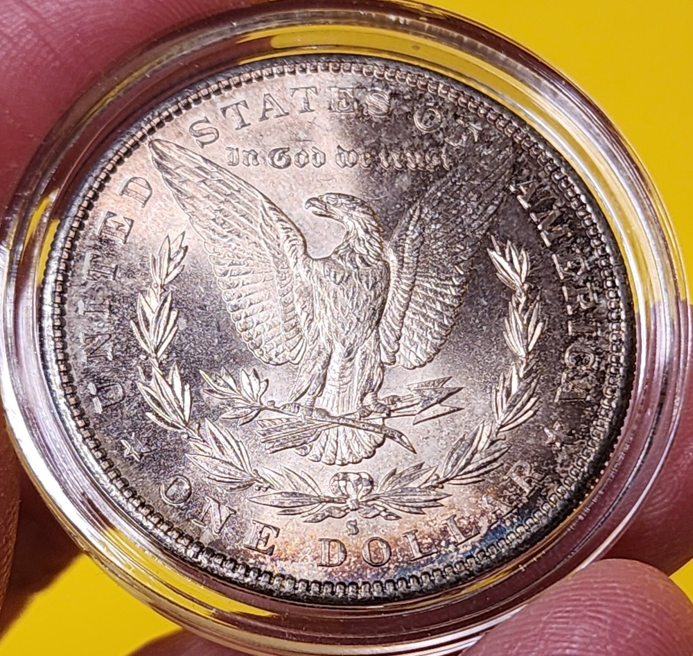1881-S $1 Morgan Silver Dollar~TONED