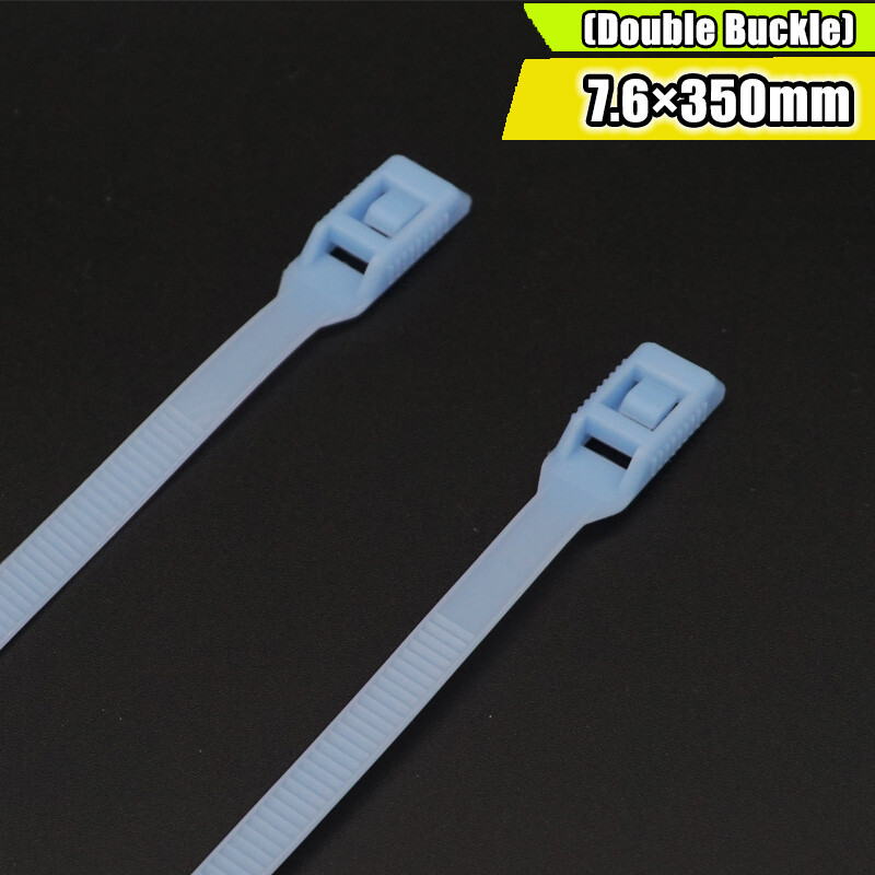 Colorful Nylon Wire Cable Zip Ties Wrap 7.6mm 9mm Reverse Double Single Buckle