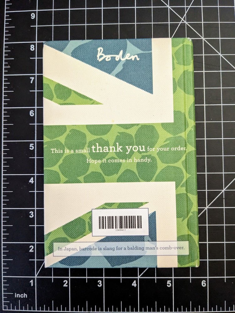 Boden Promotional Notebook Handbook