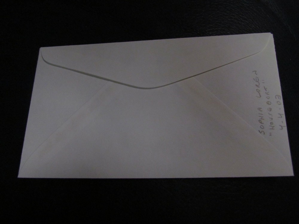 Sophia Loren Signed 1st First Day Cover Envelope