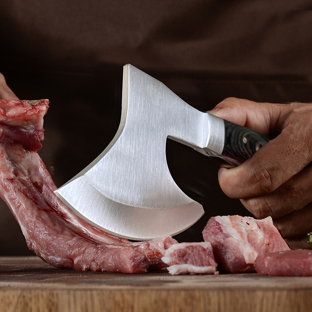 Portable Mini Axe Camping Kitchen Short Handle Hatchet Woodworking Cutting Tool