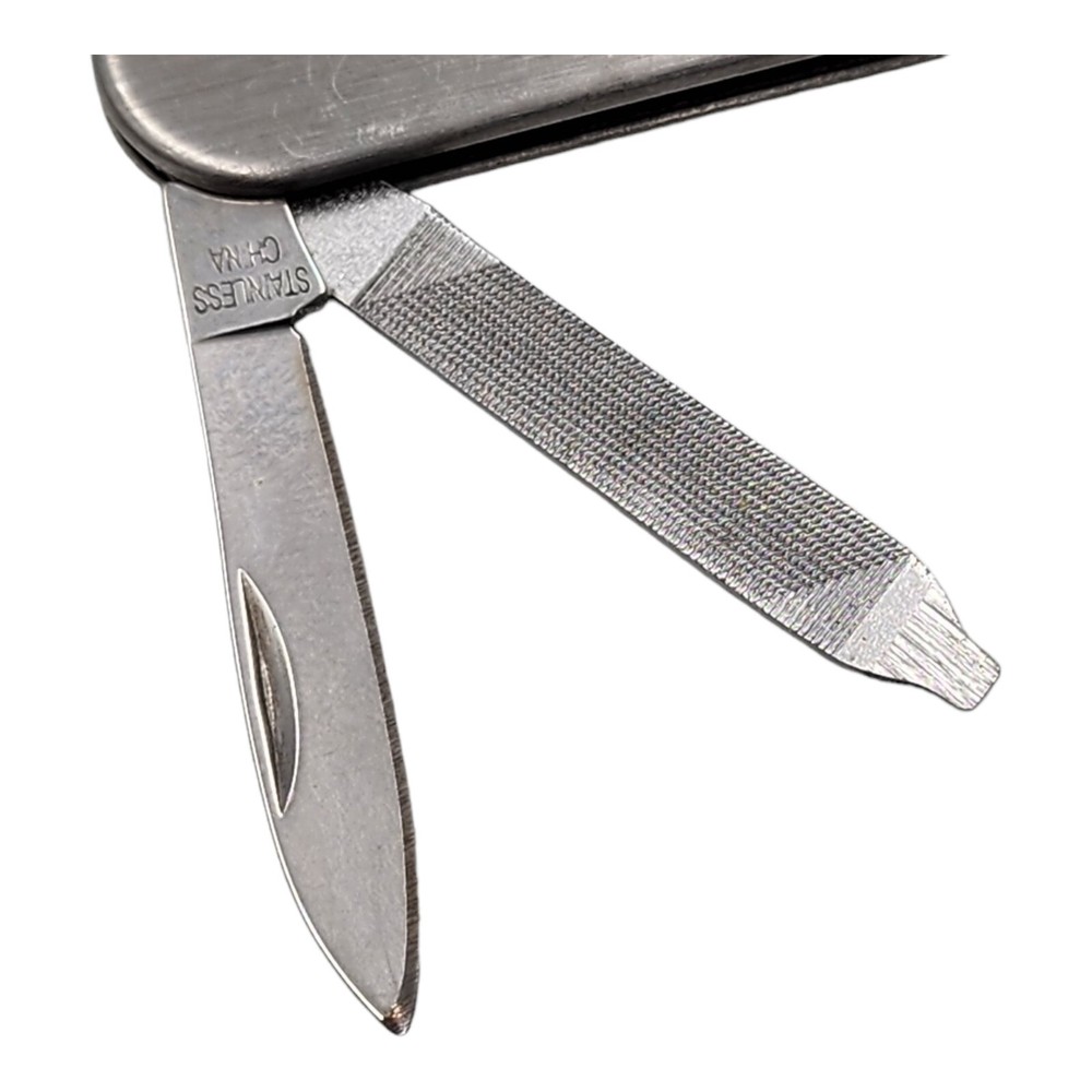 Winchester Pocket Multi Tool Knife File Scissors Stainless Silver Tone
