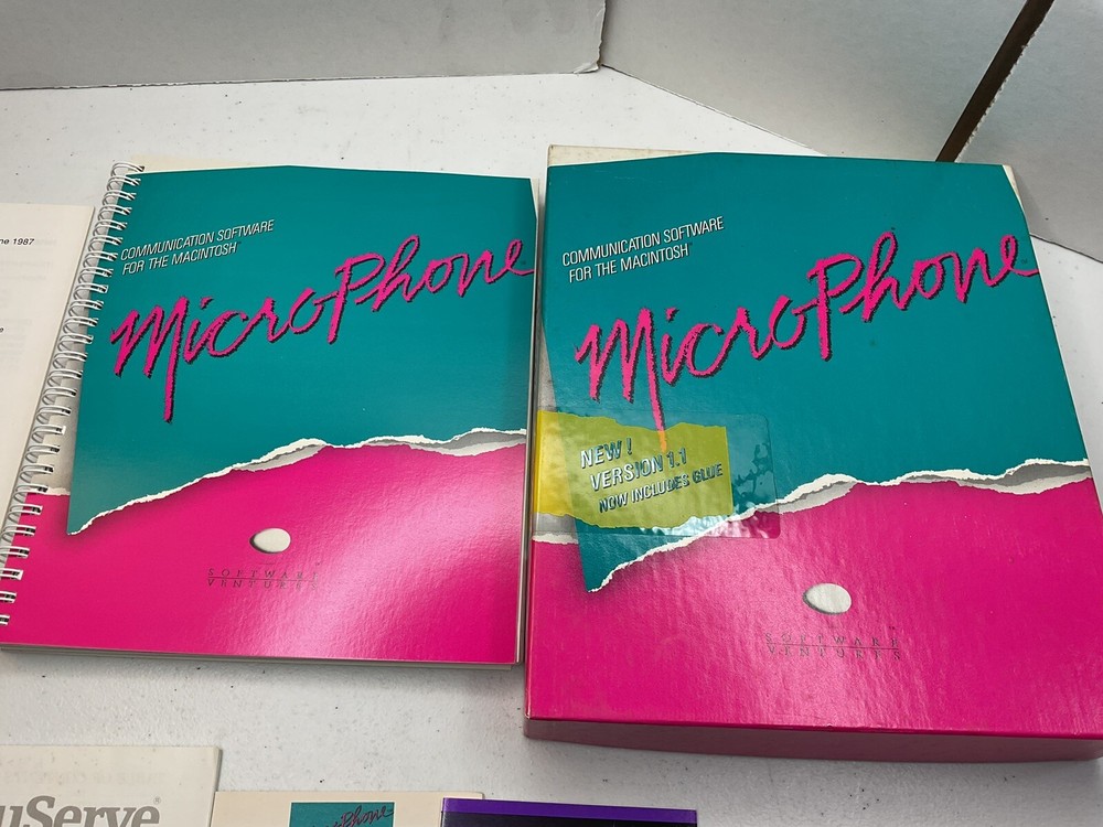 MicroPhone Communicate Software For Apple Macintosh 3.5 Floppy Software Venture